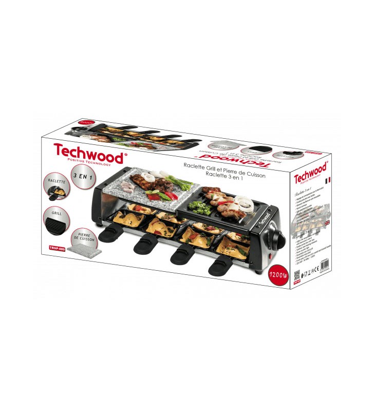 Raclette Grill - Pierre De Cuisson 1200W TECHWOOD