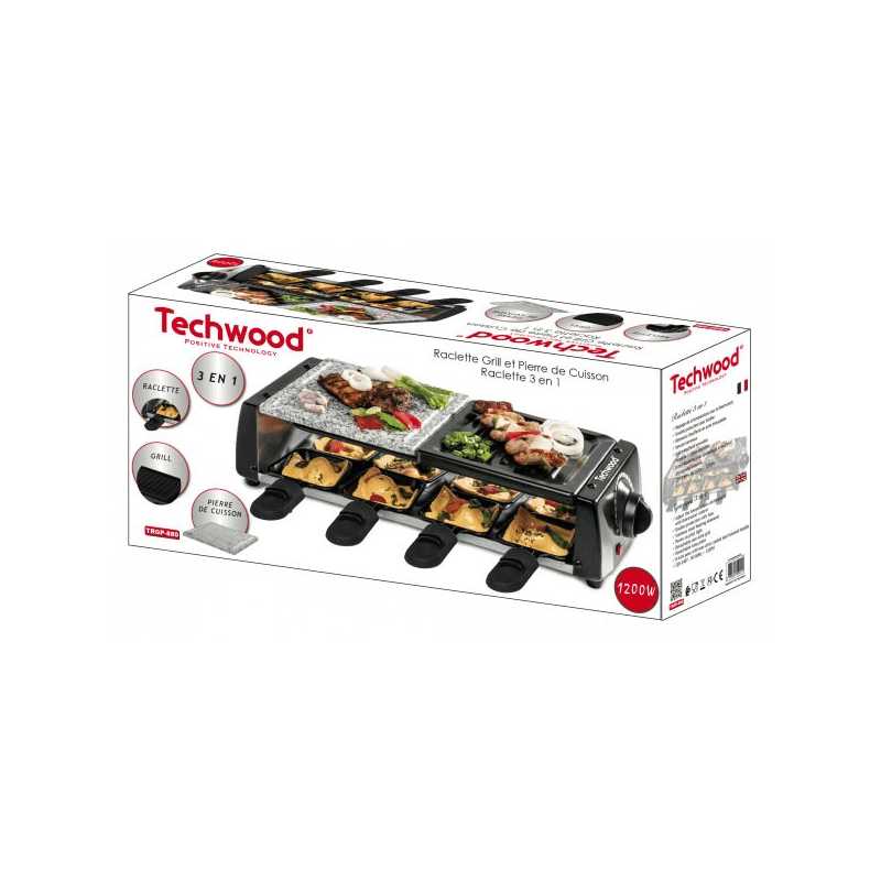 Raclette Grill - Pierre De Cuisson 1200W TECHWOOD