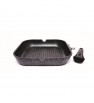 Grill Carre 28Cm Fonte Allu Manche Amovible  TECHWOOD