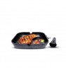 Grill Carre 28Cm Fonte Allu Manche Amovible  TECHWOOD