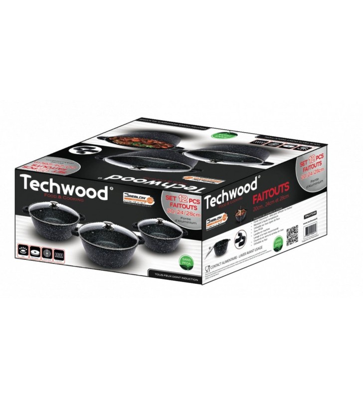 Set De 3 Faitouts 20-24-28Cm TECHWOOD