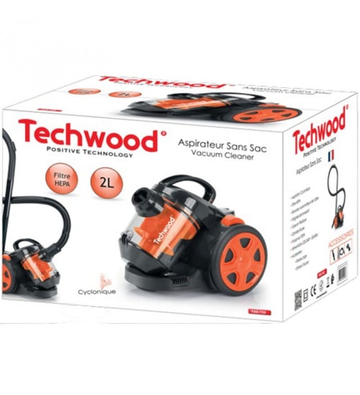 Aspirateur Traineau Sans Sac Hepa - 700W TECHWOOD