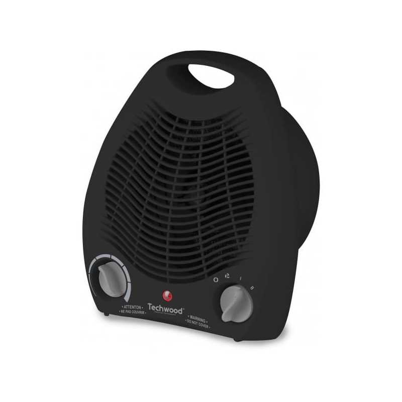 Chauffage Soufflant Noir 1700W -2000W TECHWOOD