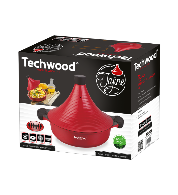 Tajine 4 L rouge TECHWOOD