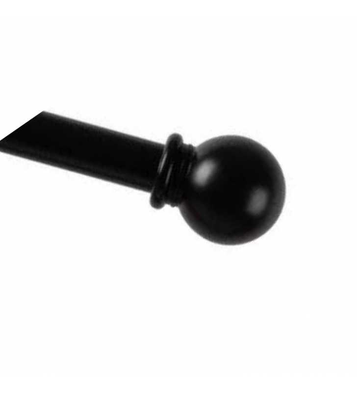 Tringle de Rideau D27 Noir 2.5 m