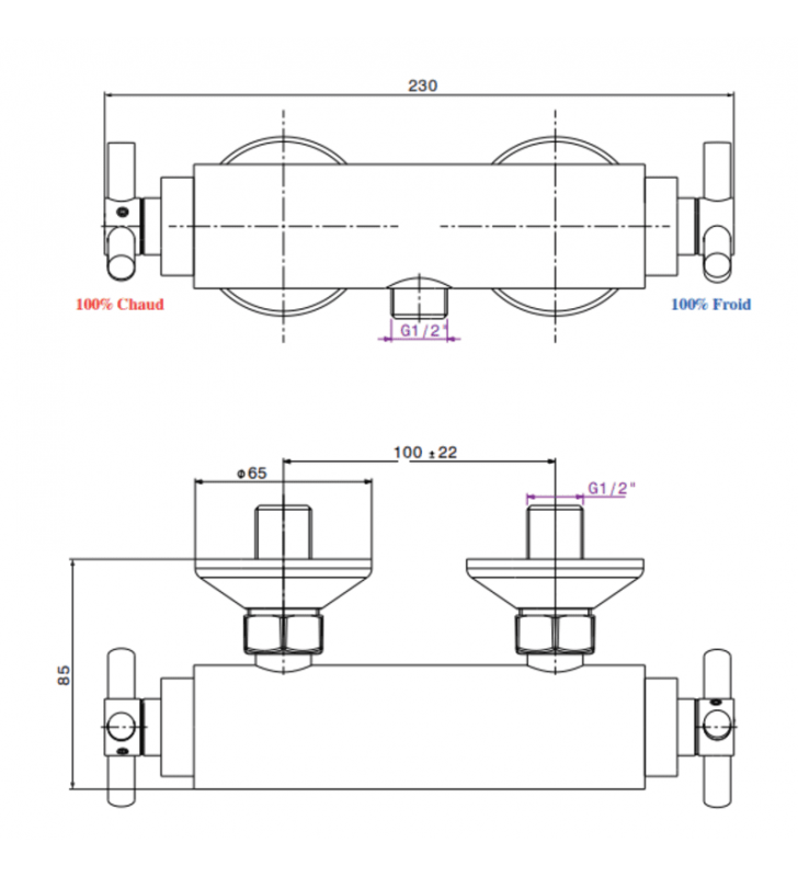 Mitigeur de Bidet Zarzis SOPAL