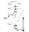 Mitigeur de Lavabo Long Douz SOPAL