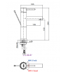 Mitigeur de Lavabo Long Bizerte SOPAL