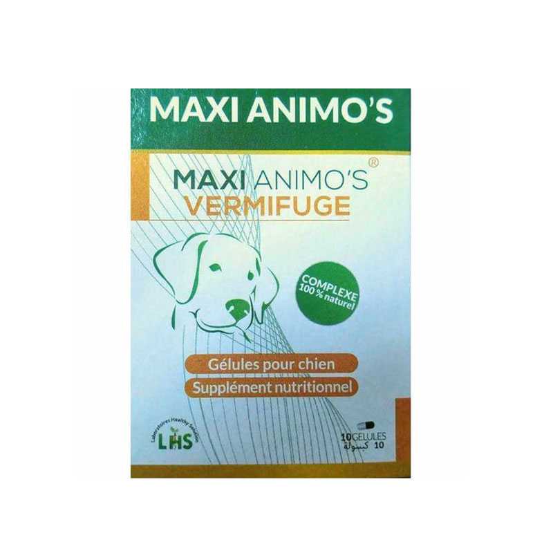 MAXI ANIMO'S Vermifuge -10 Gélules