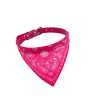 Collier Pour Petit Chien Style Foulard Rose Taille S