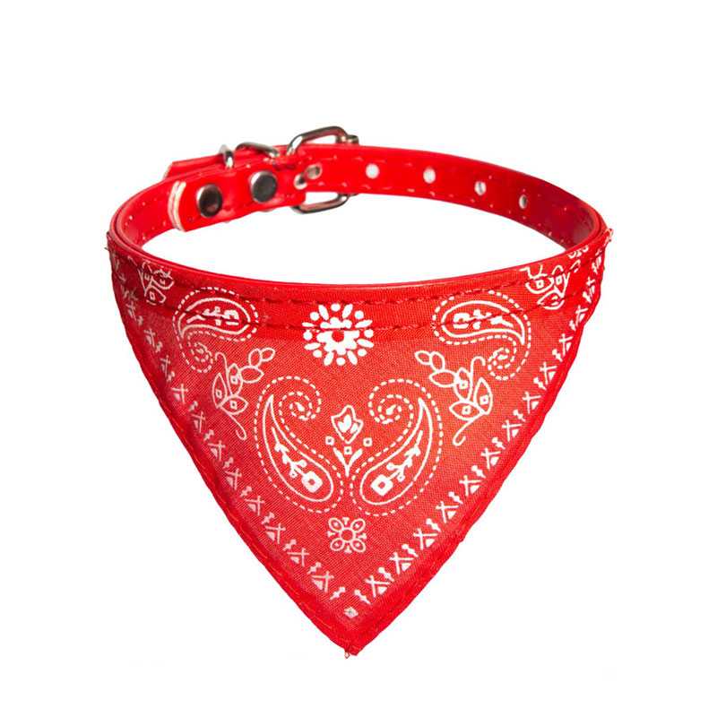 Collier Pour Petit Chien Style Foulard Rouge Taille S