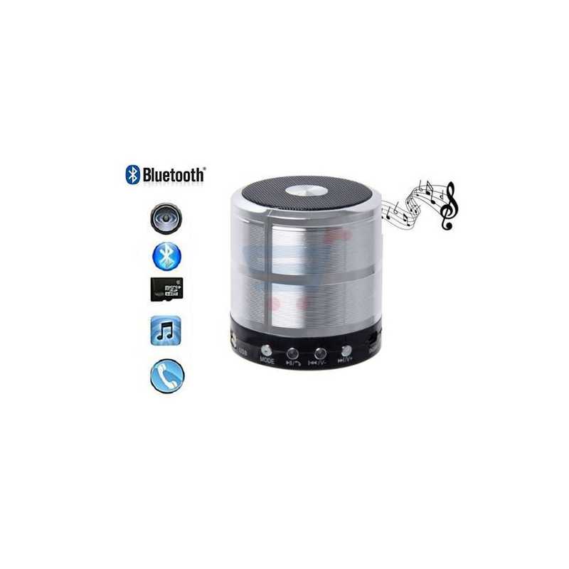 Mini Haut Parleur Bluetooth Gris