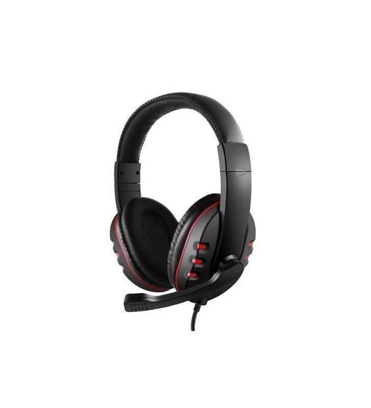 Casque Gaming 120° Rotating Microphone Noir & Rouge