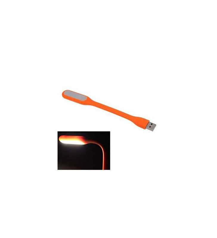 Mini Lampe LED Light Flexible USB Pour Pc Portable Orange