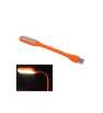 Mini Lampe LED Light Flexible USB Pour Pc Portable Orange