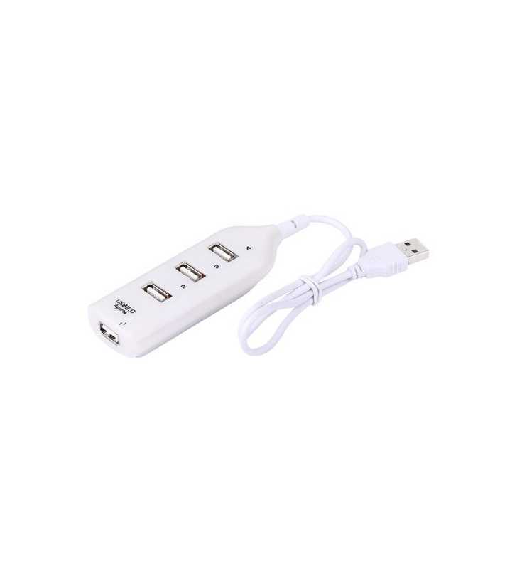 4 Ports Usb 2.0 Blanc