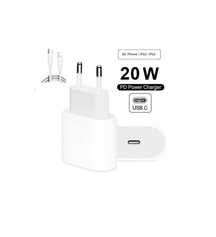 Adaptateur Secteur USB Type C-Pd 20W Pour IPhone 12 Pro Max