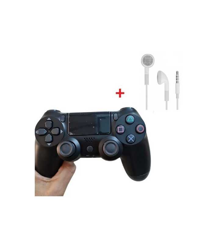 Pack Manette De Jeu Sans Fil Pour Ps4 + Ecouteur Filaire