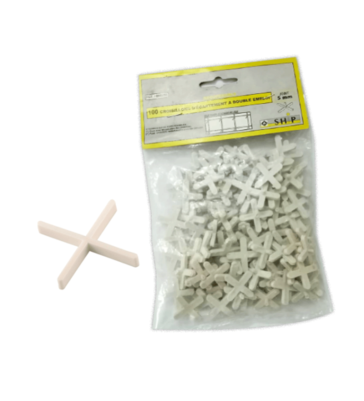 Pack de 100 Croisillons 5 mm Pour Carrelage