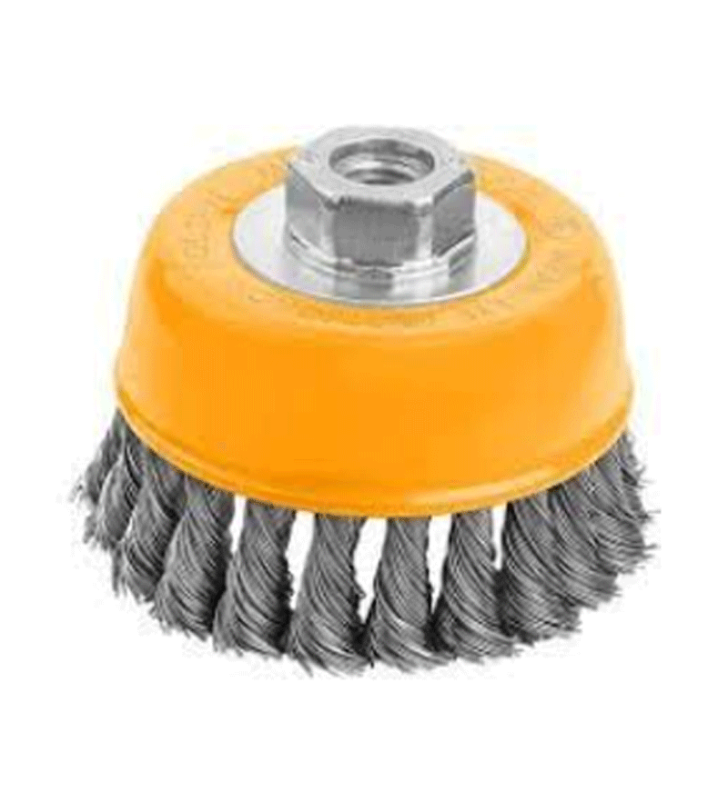 Brosse Métallique Torsadée 100 mm Pour Meule A Disques