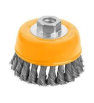 Brosse Métallique Torsadée 100 mm Pour Meule A Disques