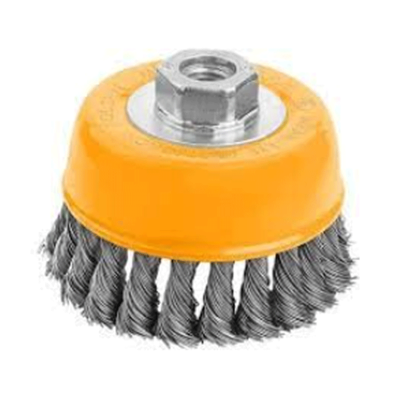 Brosse Métallique Torsadée 100 mm Pour Meule A Disques