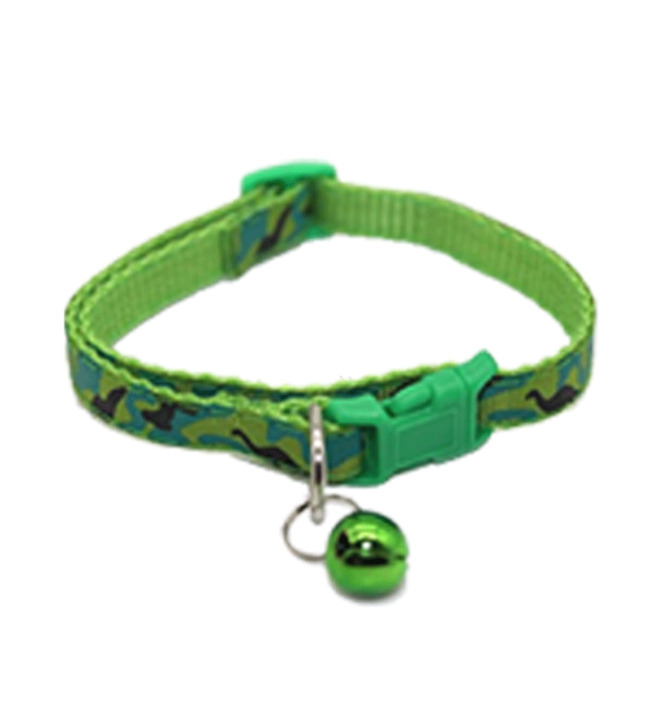 Collier Avec Cloche Vert Pour Chat