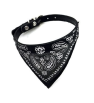 Collier Pour Petit Chien Style Foulard Noir Taille L