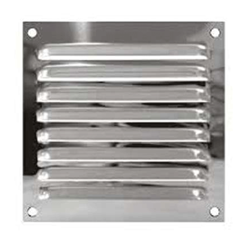 Grille d'Aération 25-25 Aluminium Chrome