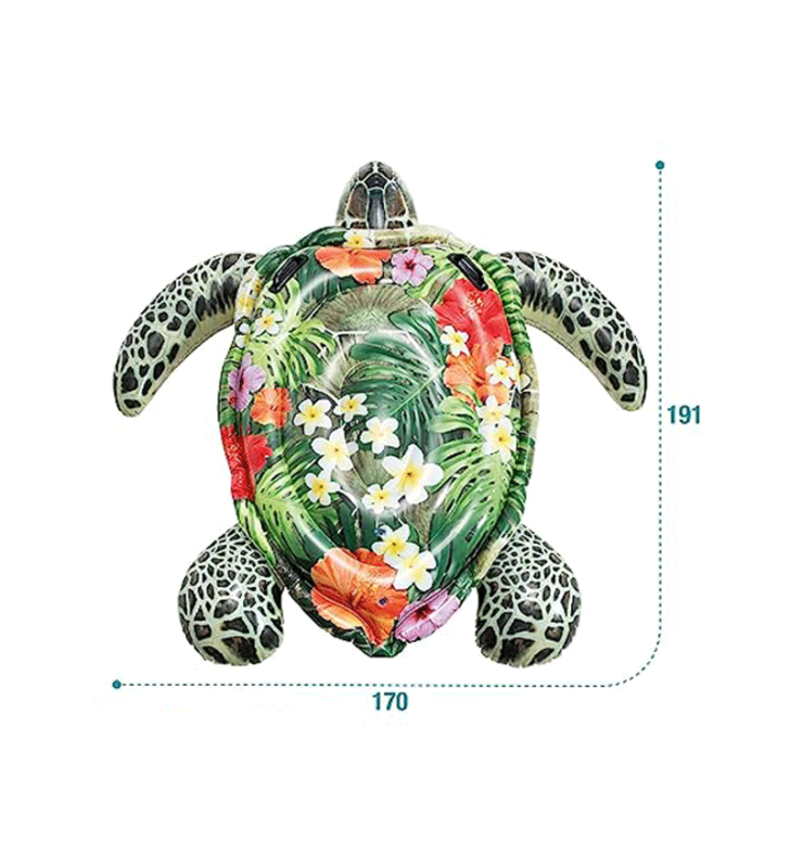 Tortue Aloha A  Chevaucher (57555) 191 X 170 cm INTEX