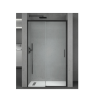 Porte de Douche 6 mm Noir Mate 1 Portes Coulissantes 1 Fixe 6Y1077 180*2