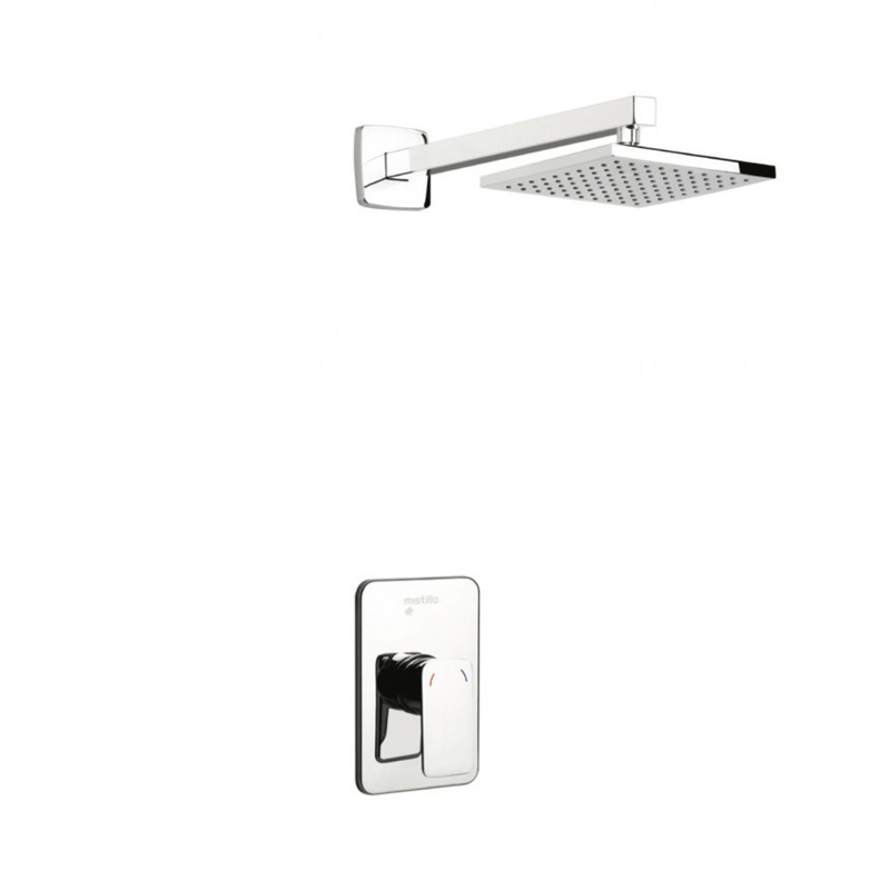 Ensemble Douche Encastré Carre Chrome 101 MAK