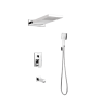 Ensemble Douche Encastré Avec Inverseur Carre 55X22 Chrome 129 MAK