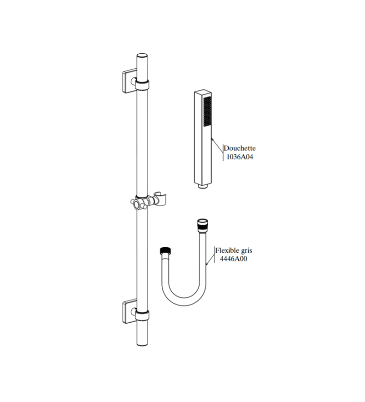 Barre de Douche D24 Zarzis SOPAL