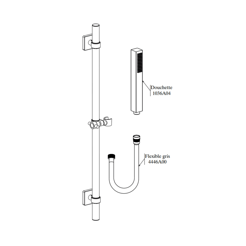 Barre de Douche D24 Zarzis SOPAL