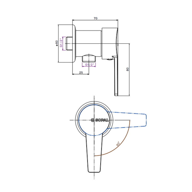 Robinet de Toilette Douz SOPAL