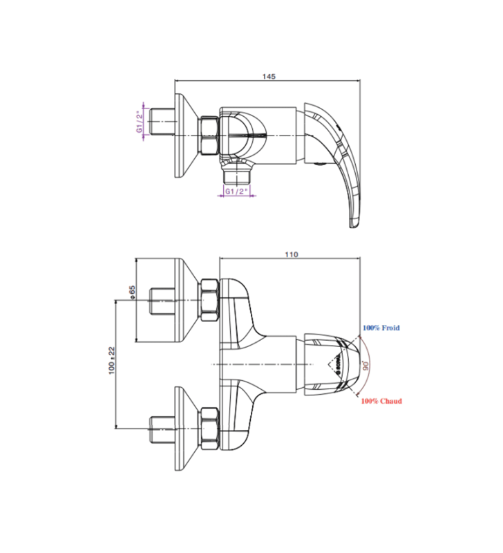 Mitigeur de Toilette Kerkennah SOPAL