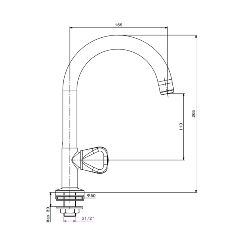 Robinet Vertical Tozeur SOPAL