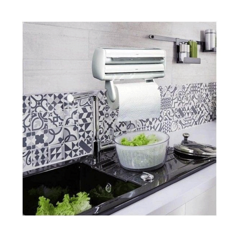 Porte Rouleau Papier Cuisine Triple LUXPLAST