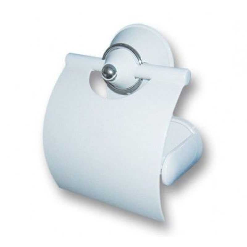 Porte Papier Toilette Blanc Chromé LUXPLAST