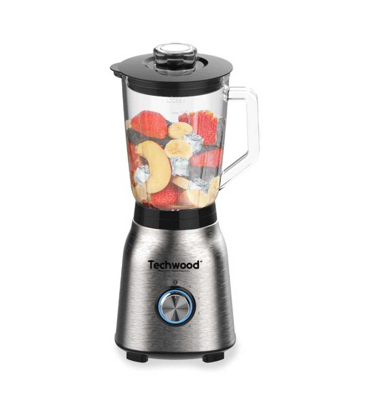 Blender inox bol en verre - TBLI-1250 - TECHWOOD