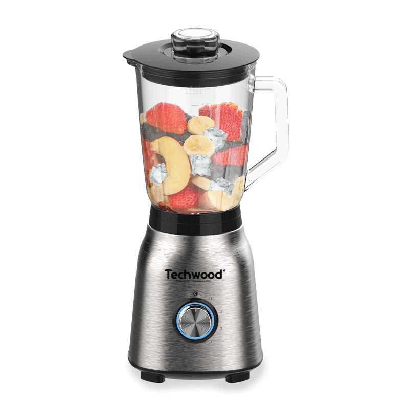 Blender inox bol en verre - TBLI-1250 - TECHWOOD