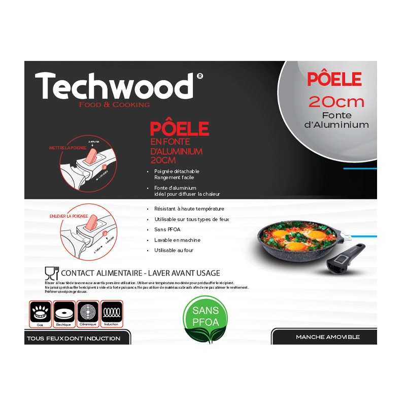 Poêle - 20cm     - TP-20PO - TECHWOOD