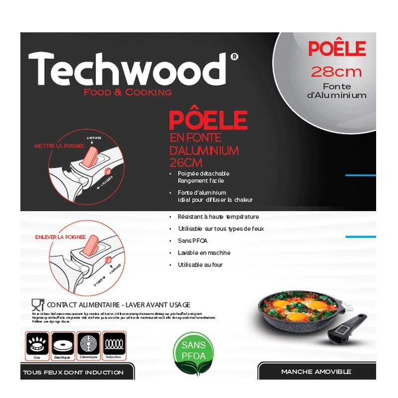 Poêle - 28cm - TP-28PO - TECHWOOD