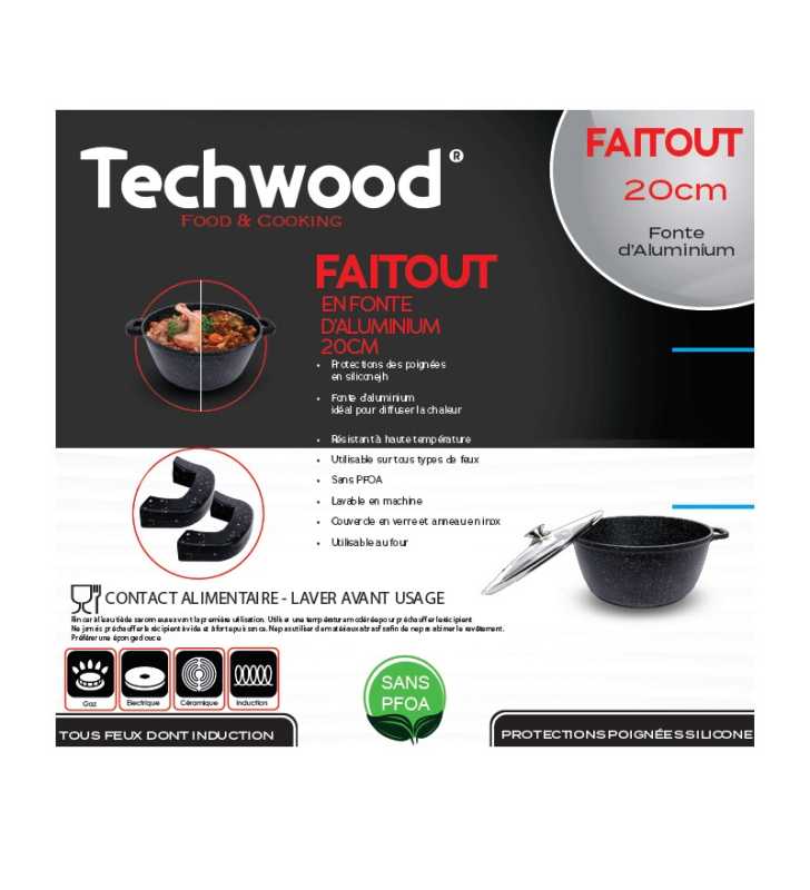 Faitout - 20 cm - TP-20FT - TECHWOOD