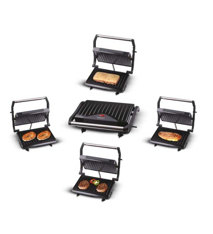 Panini Grill à contact couv noir - TPG-756 - TECHWOOD