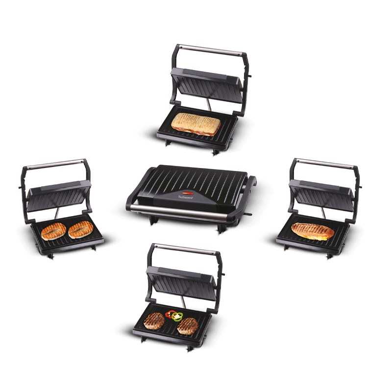 Panini Grill à contact couv noir - TPG-756 - TECHWOOD