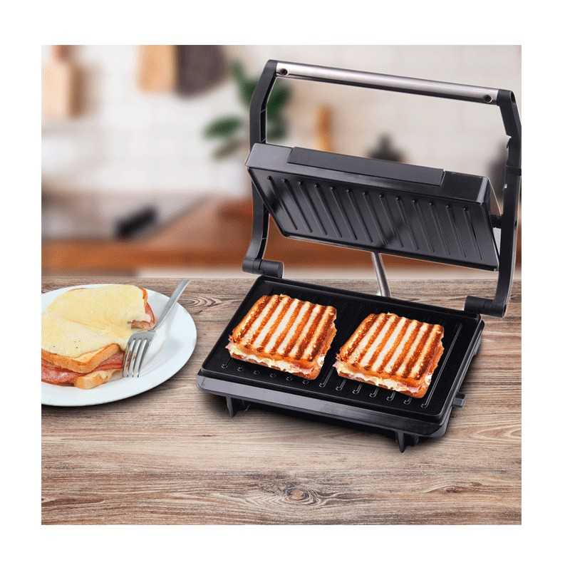 Panini Grill à contact couv noir - TPG-756 - TECHWOOD