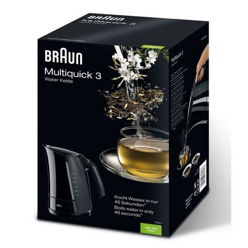 Bouilloire électrique Noir - WK300 ONYX - BRAUN