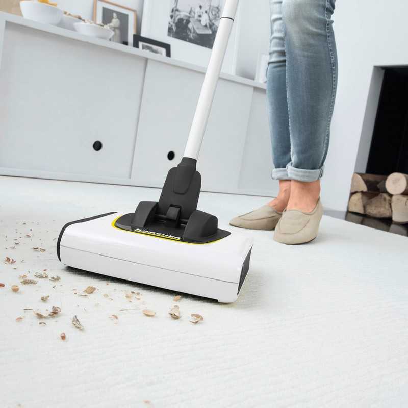 Balai électrique sans fil blanc KB 5 - KARCHER